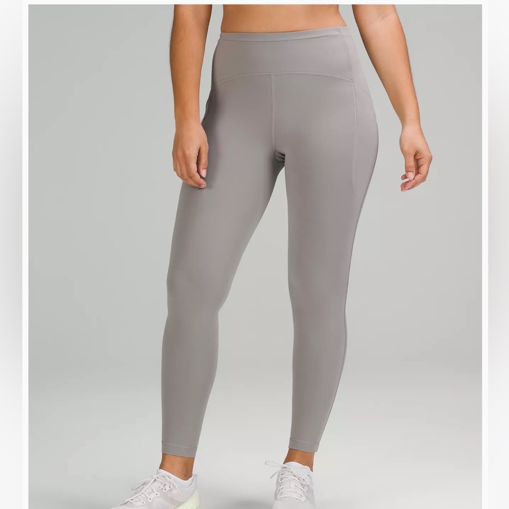 NWT Lululemon Grey Swift Speed HR leggings 28” Length